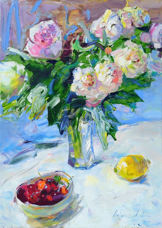 Morning Glow. Peonies