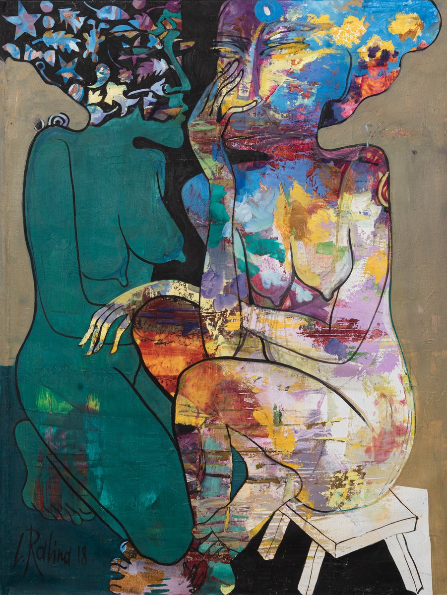 Expressive Oil Painting , 2 Lifes By Yelena Ralina, 35 X 47, Artwork For Sale On Artfinder