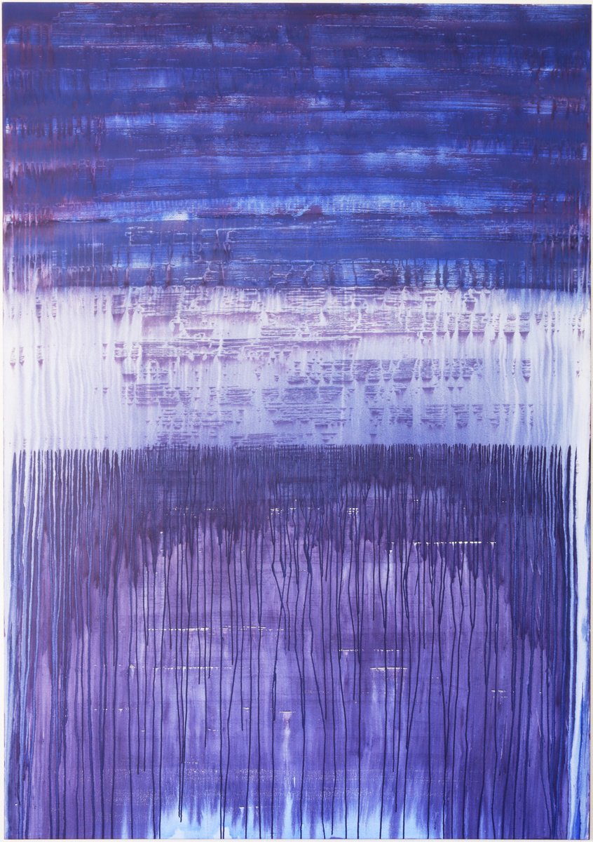 Geometric Abstract Acrylic Painting By Simon Findlay, 75 X 106", (A Bottle Of) Grapefruit Juice, Original Artwork