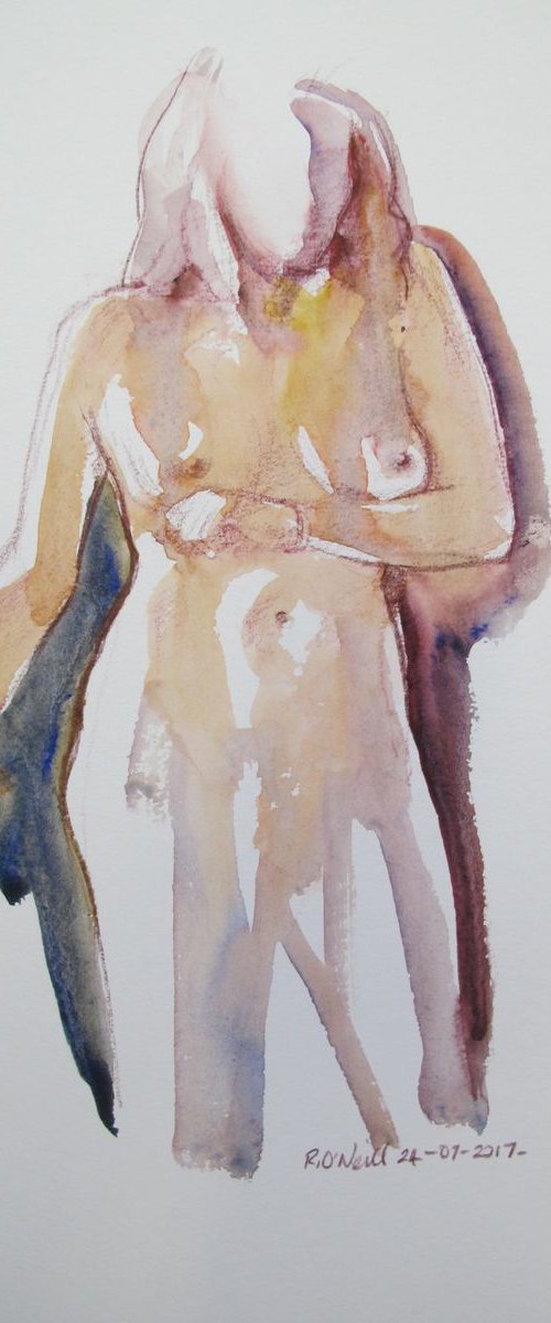 Standing female nude by Rory O’Neill