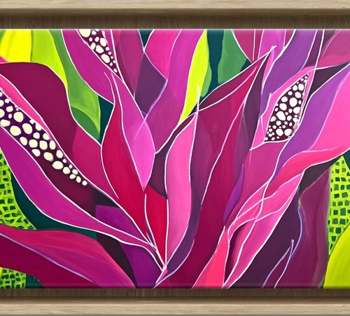Tropical Leaves Dance #4 by V+V Kniazievi