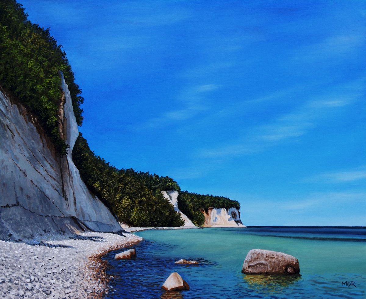 Chalk Cliffs of Ruegen Island by Dietrich Moravec