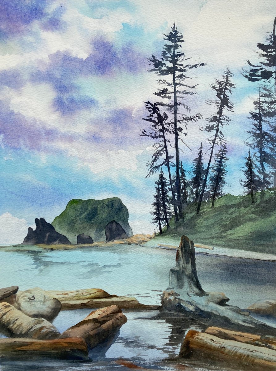 Peaceful cove by Silvie Wright