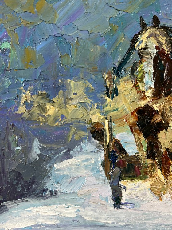 Sleigh Ride on a Winter Road