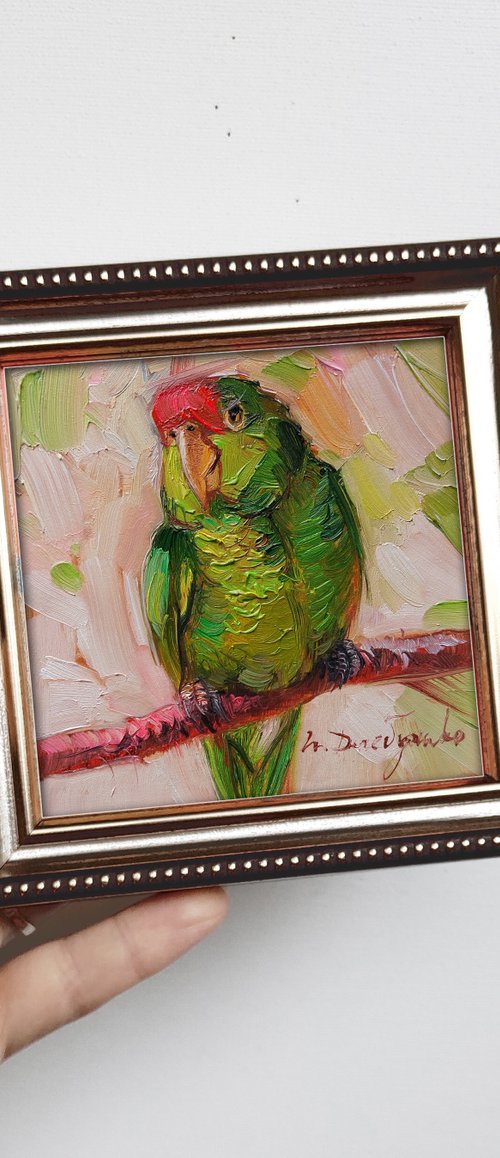Original parrot bird by Nataly Derevyanko