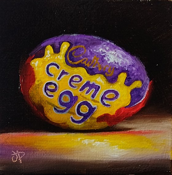 Little Cadbury Creme egg still life