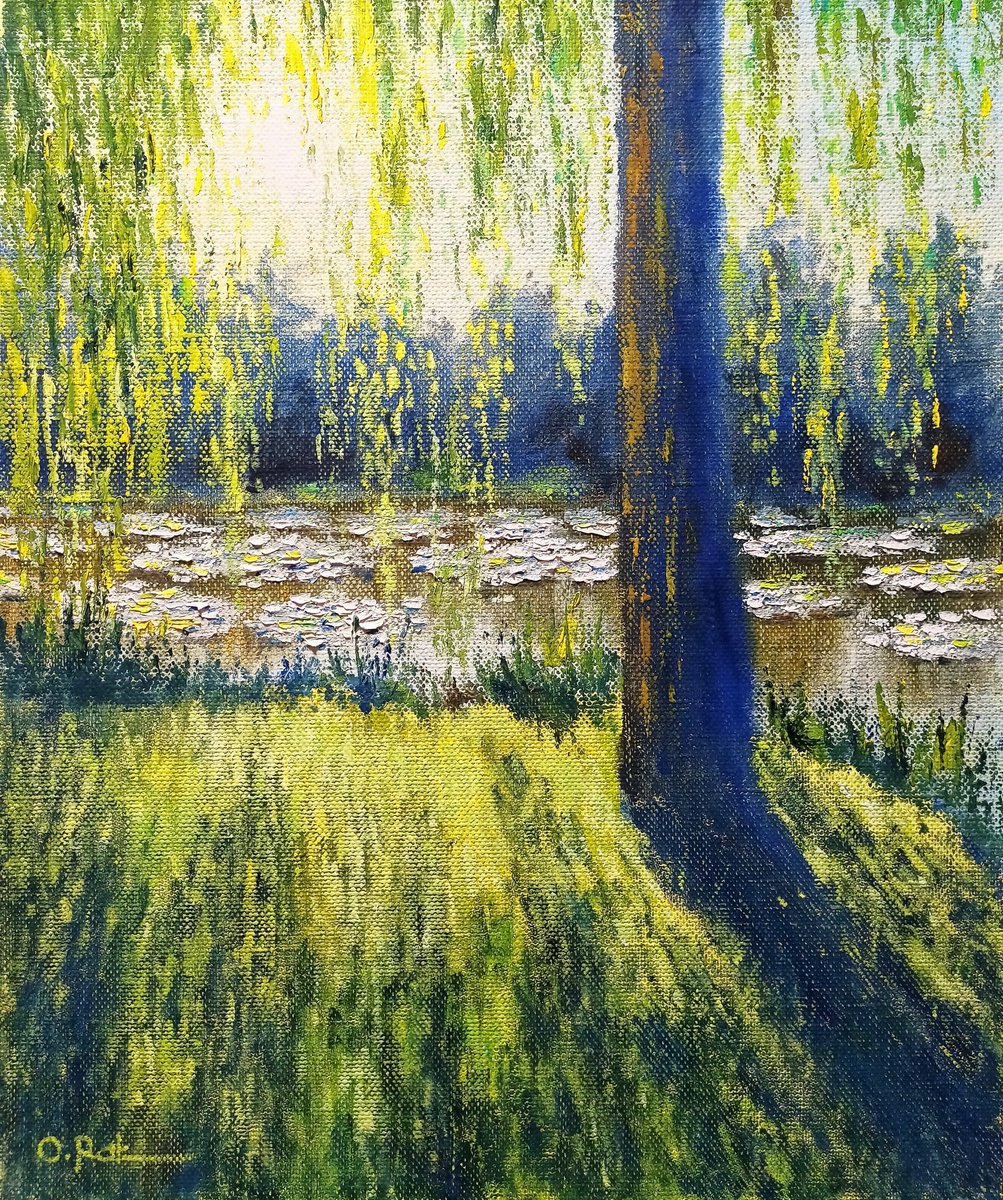 Pond In Giverny 5 By Oleh Rak, 20 X 24, Artwork For Sale On Artfinder