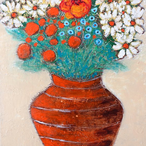 Still Life with Orange Vase