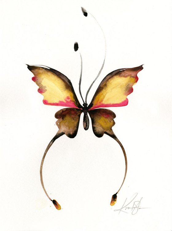 Watercolor Butterfly 14 - Abstract Butterfly Watercolor Painting