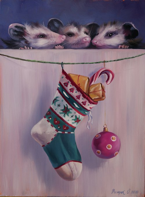 "We are waiting for gifts" by Lena Vylusk