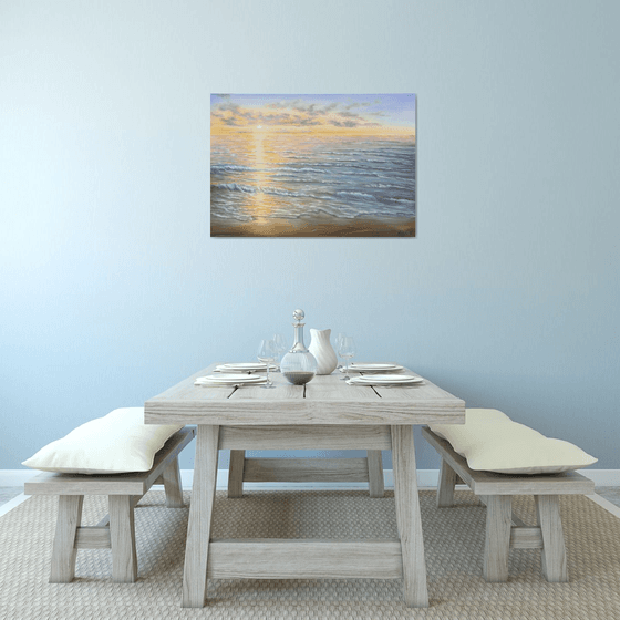 Light over the ocean