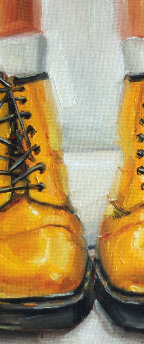 Yellow boots by Catherine Braiko