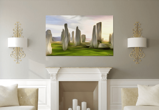 Calanish stones - an abstract photo-impressionistic artwork