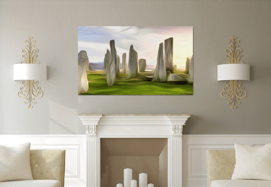 Calanais stones - an abstract photo-impressionistic artwork