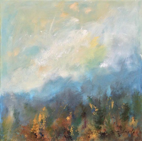 Early Light 4 - Acrylic painting, 50 x 50cm