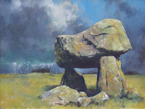 Oncoming Storm: Llech-y-Dribedd,  Pembrokeshire, Wales