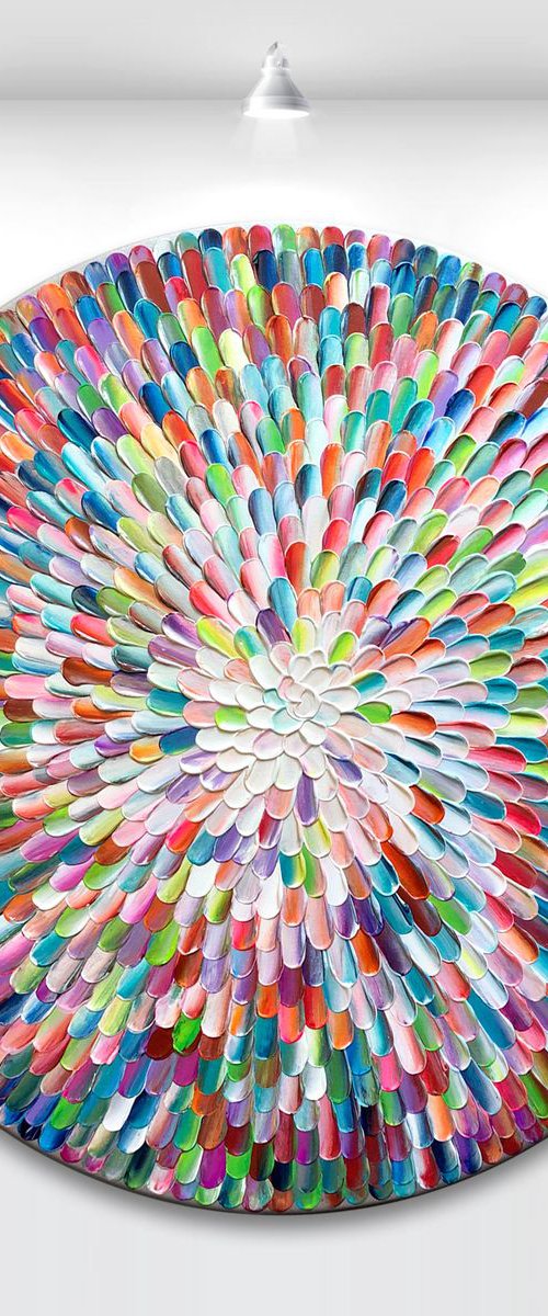 'Purpura flore' - 36x36” by Tatiana Georgieva