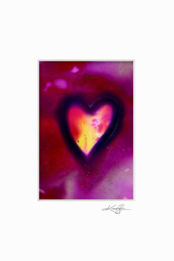 Heart Collection 25 - 3 Small Matted paintings by Kathy Morton Stanion