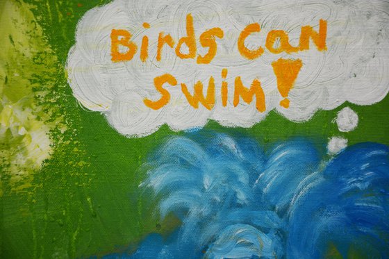 Creatures of my imagination - Birds can swim