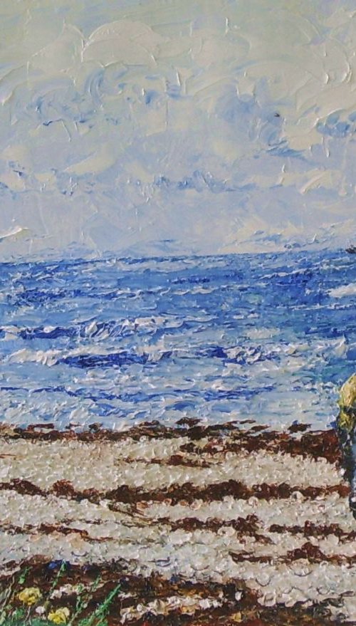 Fleshwick Bay and Rock - Isle of Man by Max Aitken