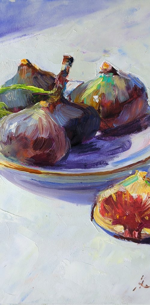 Sunny fruit, sweet fig by Helen Shukina