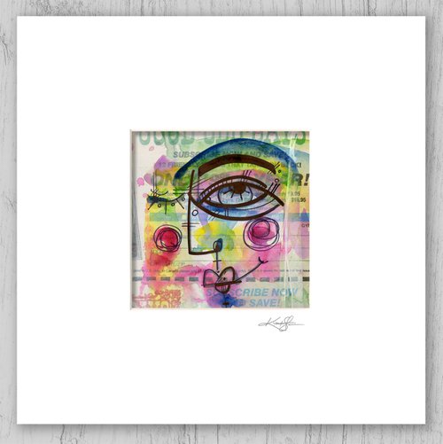 Funky Face Tootsie 4 - Abstract Art by Kathy Morton Stanion by Kathy Morton Stanion
