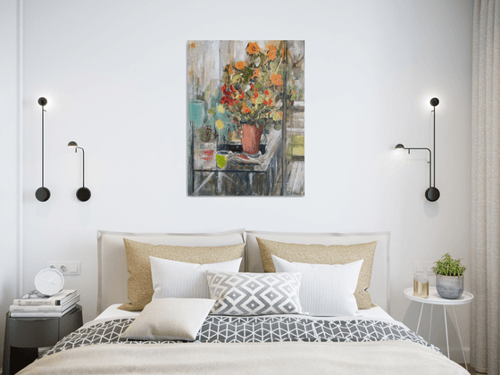 Winter Greenhouse Nasturtiums