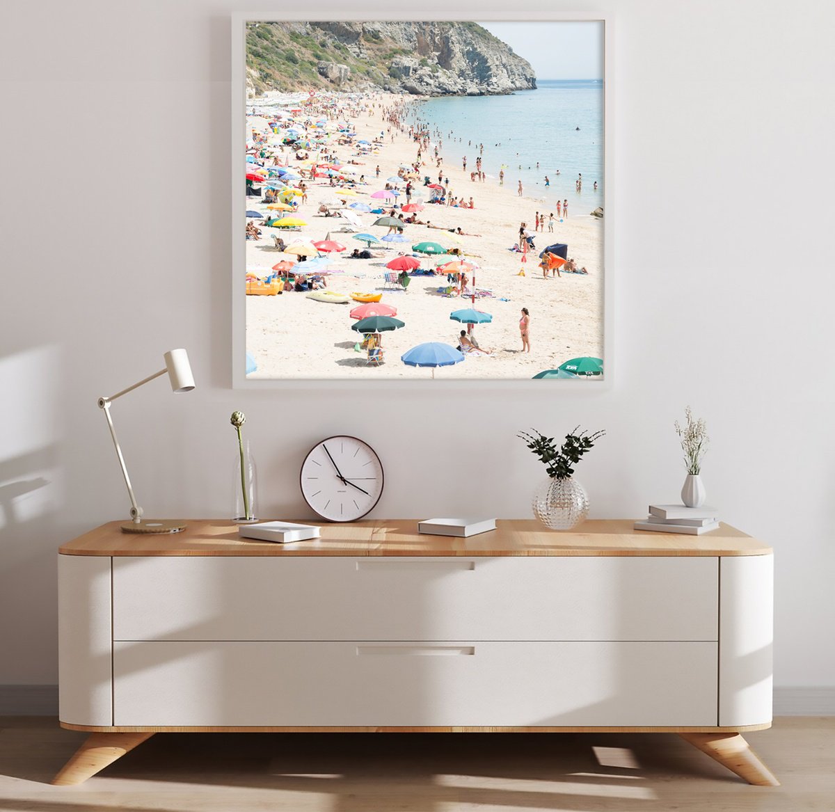 Photorealistic Landscape Photograph By Serge Horta, 32 X 32", Going Coastal No.7, Original Artwork