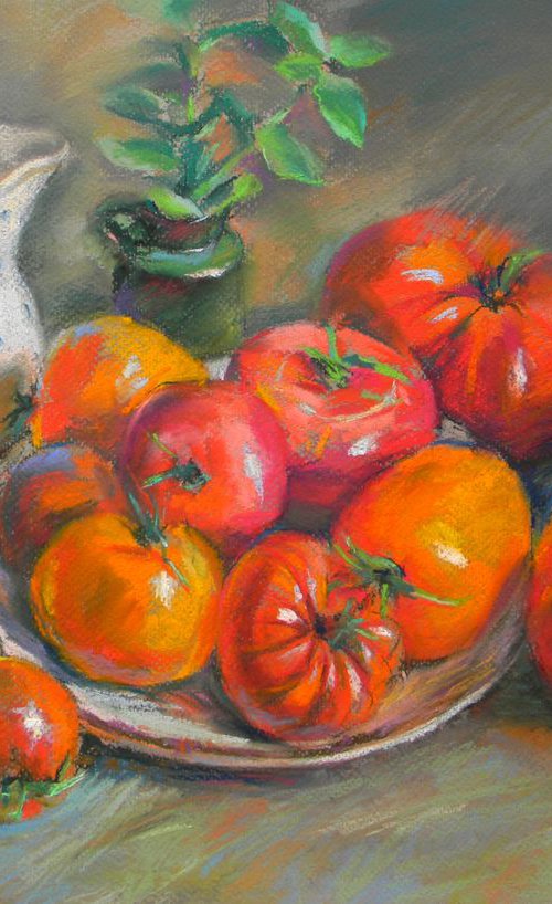 Homegrown Tomatoes by Liudmyla Chemodanova