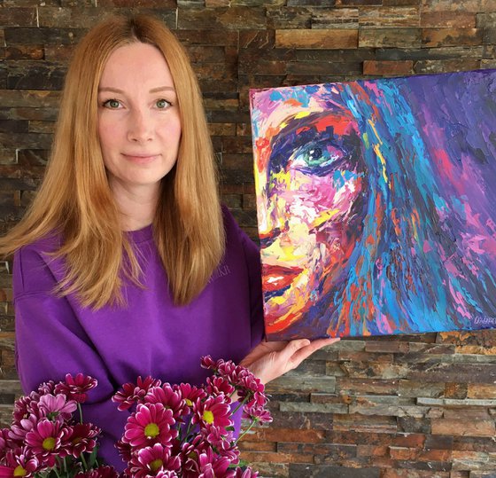"She is" female portrait