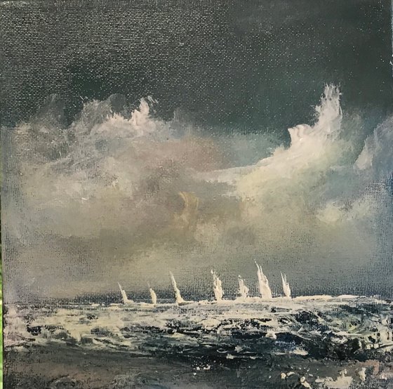 SEVEN BOATS GO SAILING