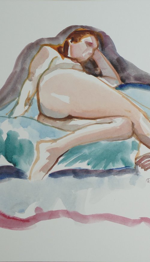 Reclining female nude by Rory O’Neill