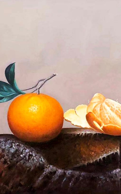 Still life:Oranges by Kunlong Wang