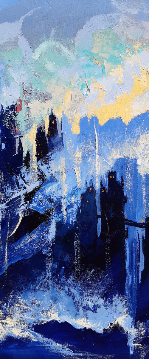 Castle in the fog  60x80cm by Tigran Mamikonyan