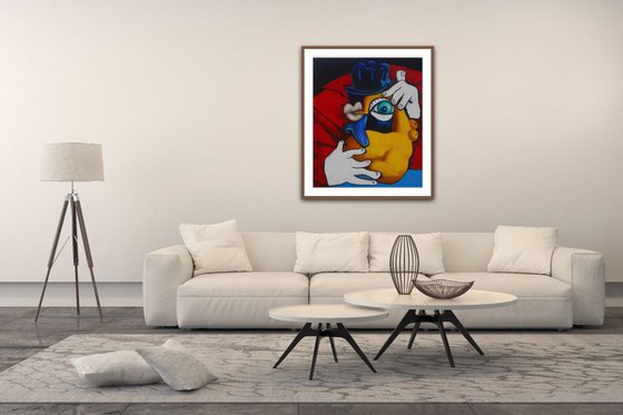 The sax player