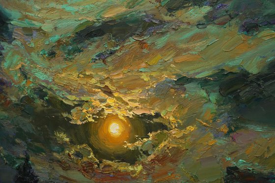 Mysterious Night over the river