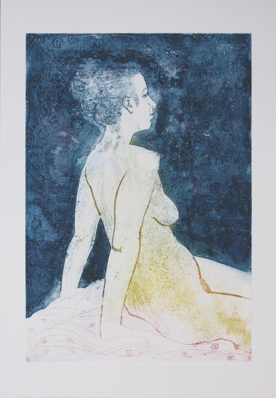 Seated female nude