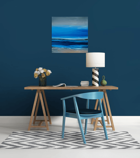 Abstract Blue Seascape