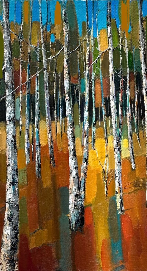 The Golden Birchwood by Hovhannes Avetisyan