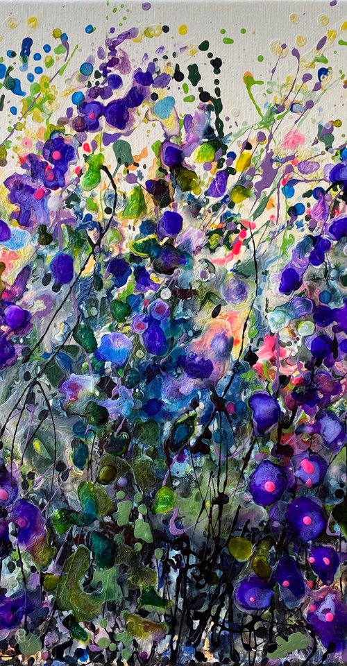 Lavender Abstract by Lena Owens at OLena Art