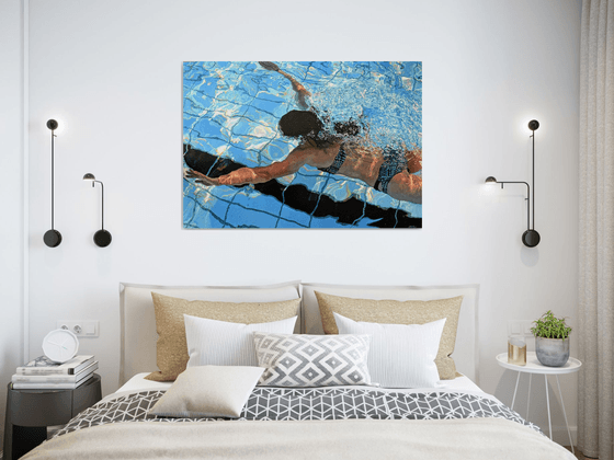 Swimmer III - Serenity Painting