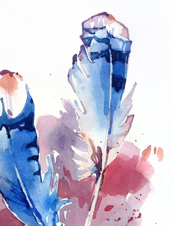 Diptych ‘Bird of Happiness’