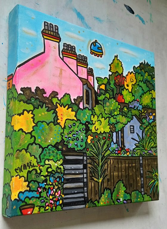 The back garden in Forest Hill, London