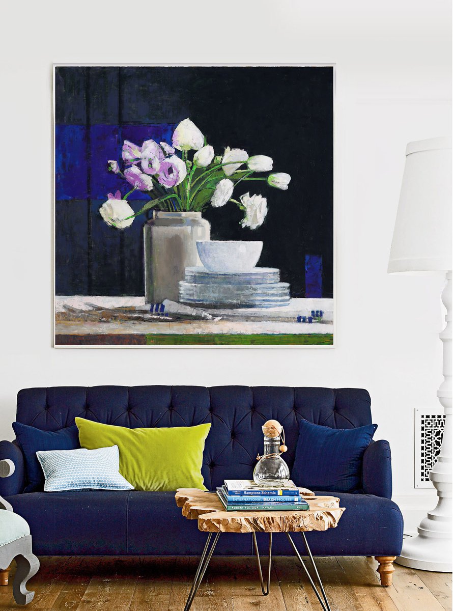 Holidays Soon 48x48 in 122x122 cm by Bo Kravchenko by Bo Kravchenko