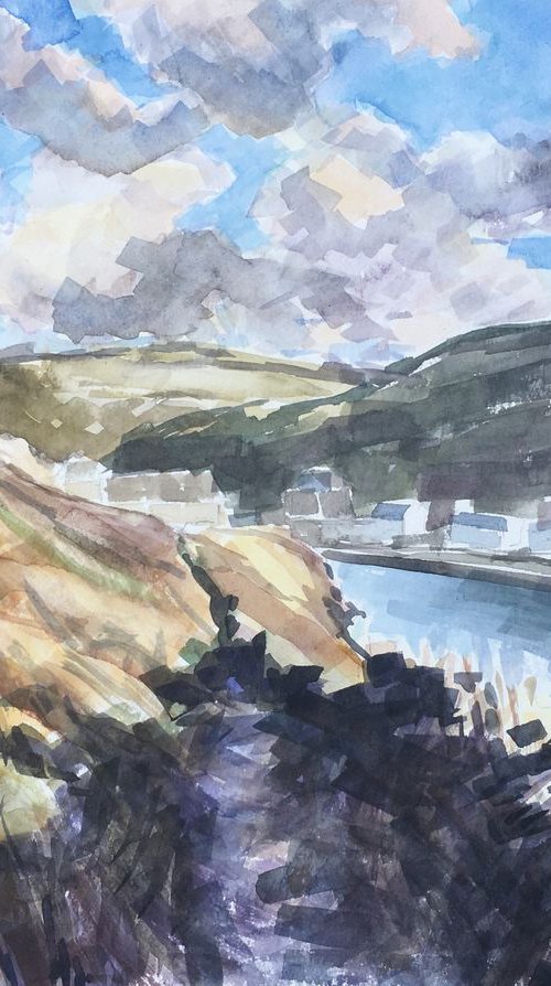 Boscastle approach - Cornwall by Louise Gillard