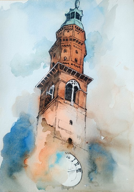 Campanile nella nebbia