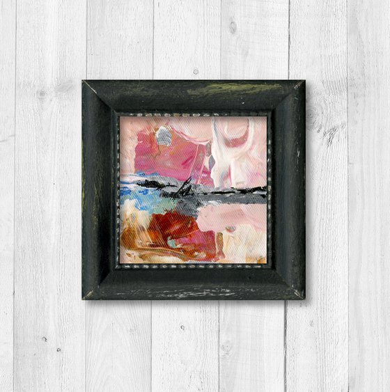 Serenity Abstraction 7 - Framed Abstract Painting by Kathy Morton Stanion