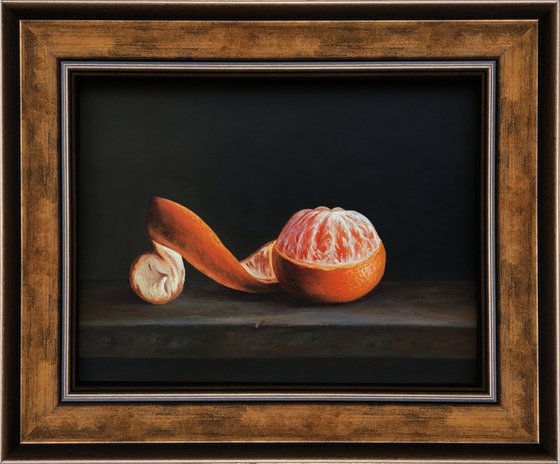 Mandarin (21x27cm, oil on panel)