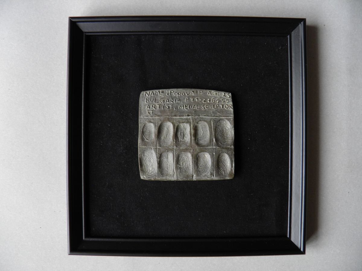 Portrait Relief By Petq Popova, 10 X 10", "Who I Am", Original Artwork