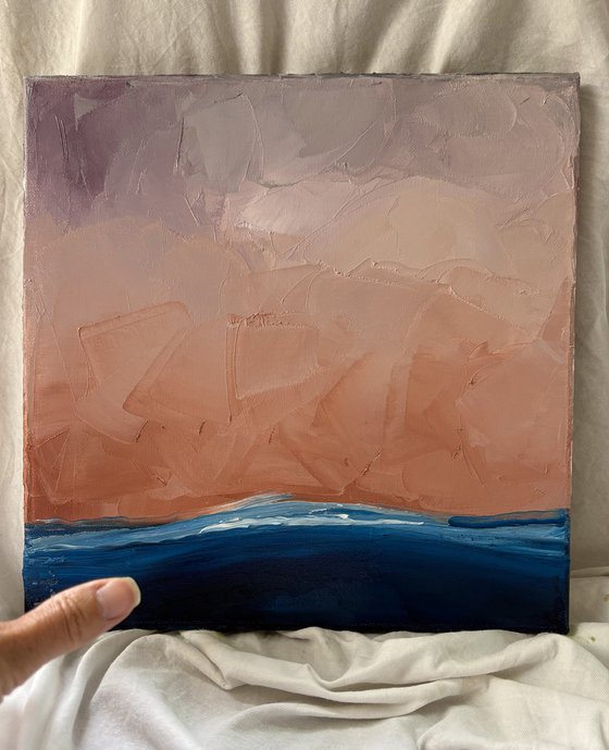 Twilight Over the Quiet Horizon Sea